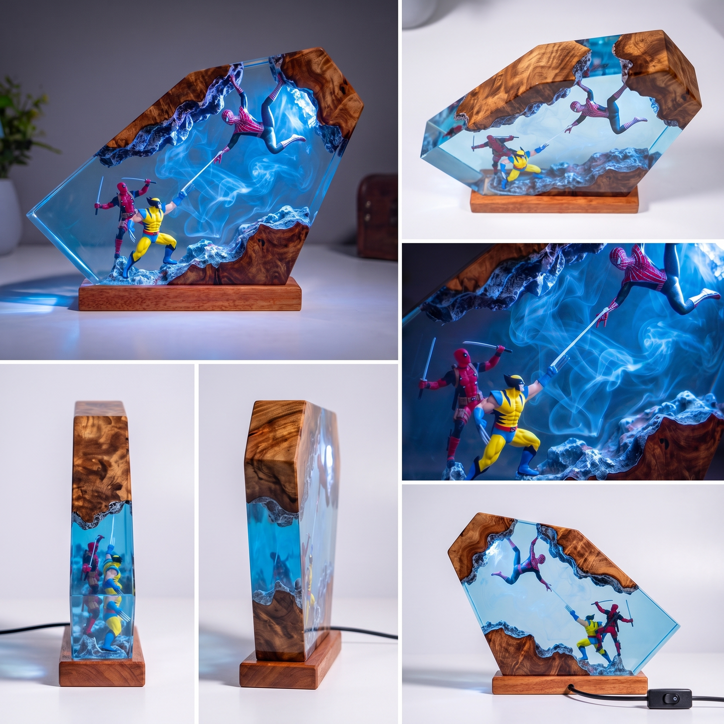 Web Incursion Resin Diorama Lamp